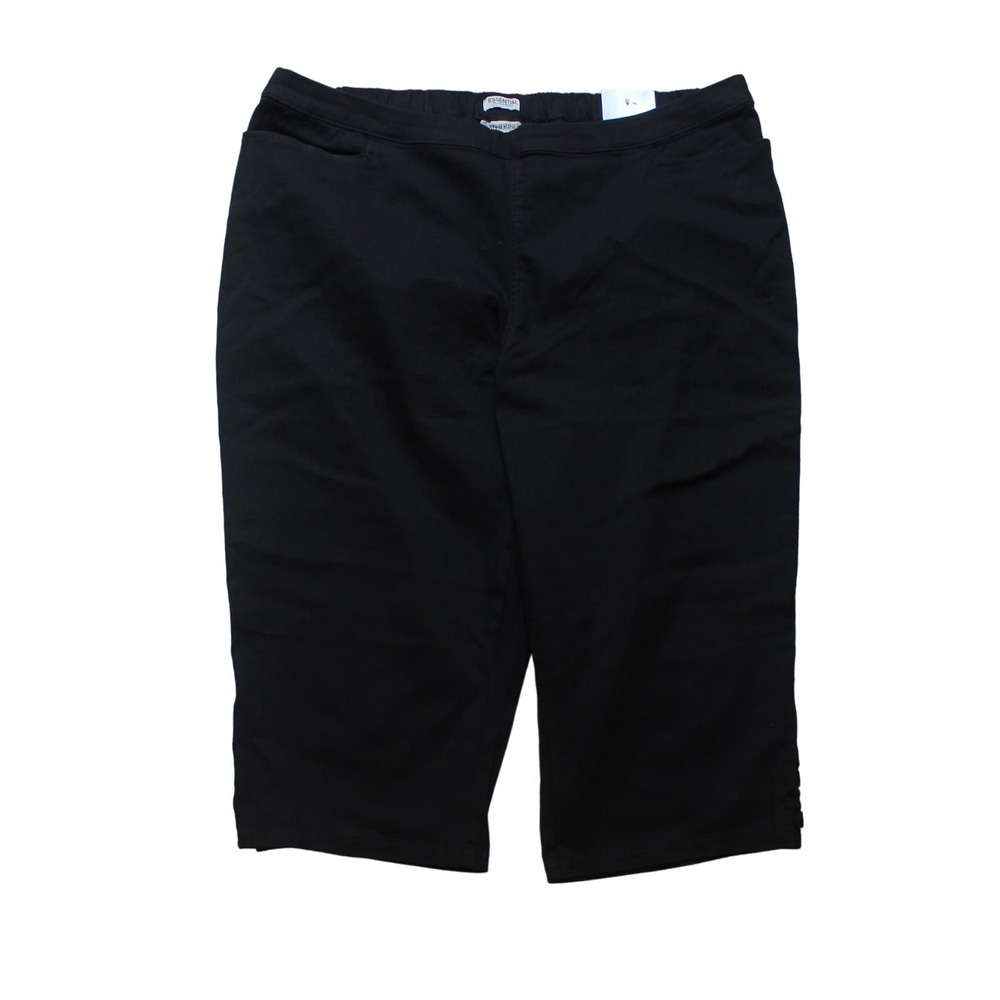 Catherine's Black Capri Pants 2X New